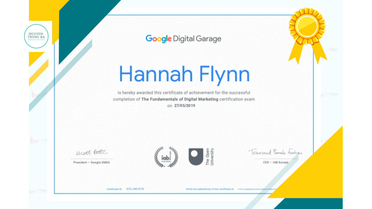 khóa học digital marketing của Google