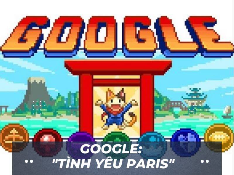 ví dụ về câu chuyện thương hiệu - Google: "Tình yêu Paris"