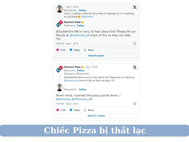 Feedback hài hước - Chiếc Pizza bị thất lạc