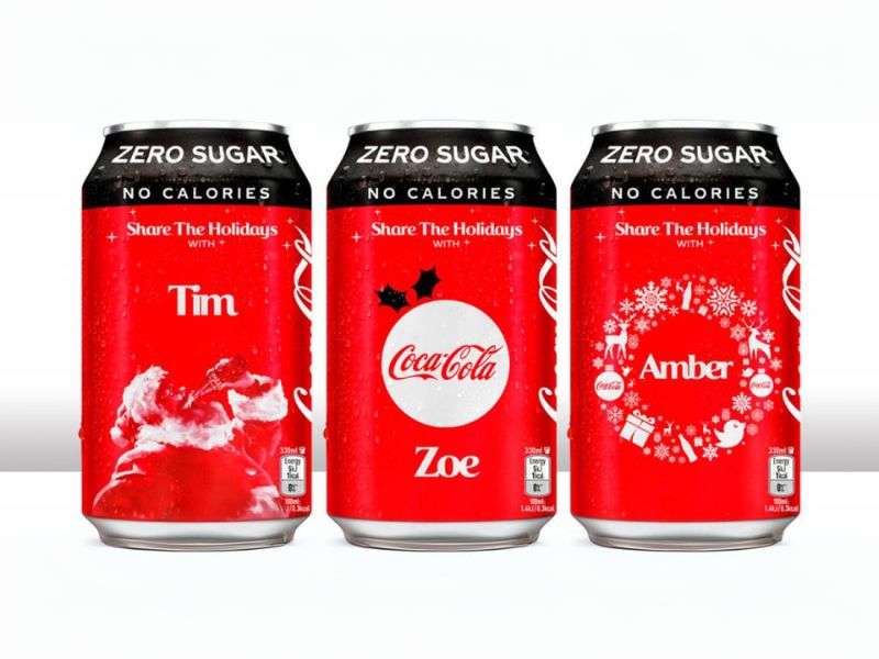 Ví dụ về thiết kế sản phẩm của Coca-Cola Personalized Cans