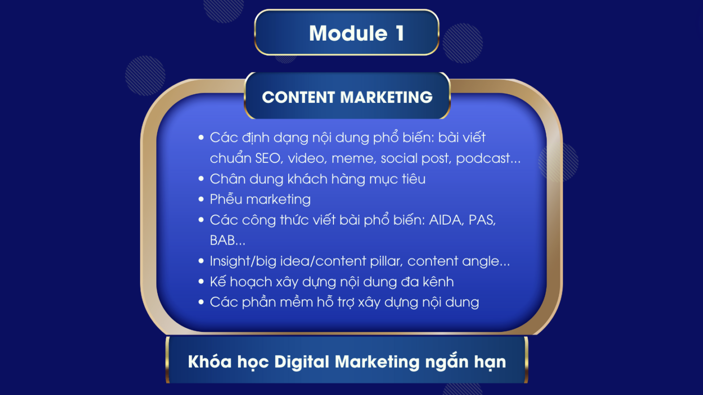 Khóa học Digital Marketing ngắn hạn tại TPHCM