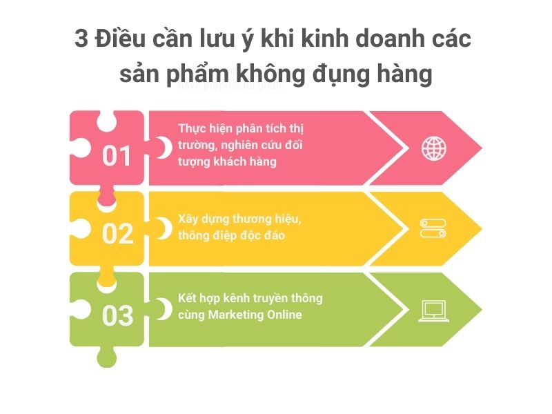 3 Điều cần lưu ý khi kinh doanh các sản phẩm không đụng hàng