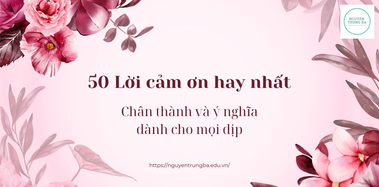 50 Lời cảm ơn hay nhất