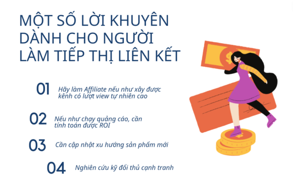 lời khuyên về cách làm tiếp thị liên kết TikTok