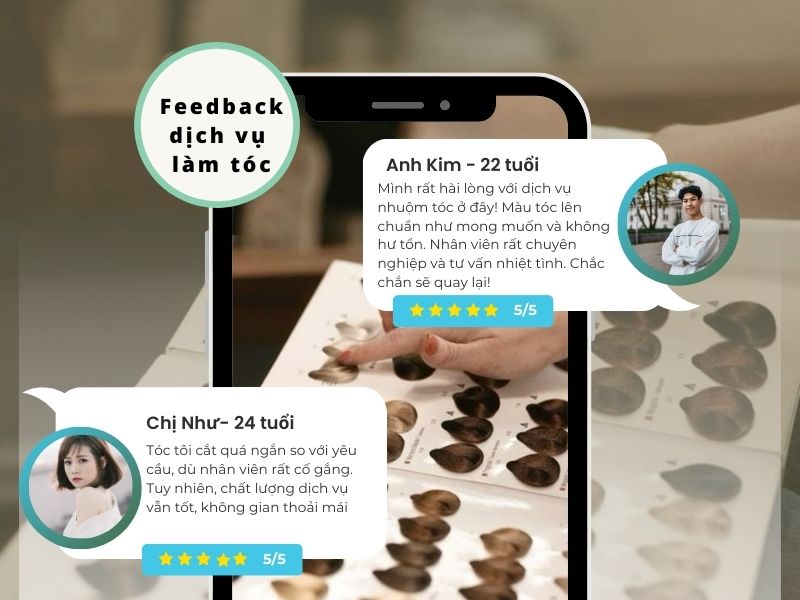 Mẫu Feedback dành cho dịch vụ làm tóc