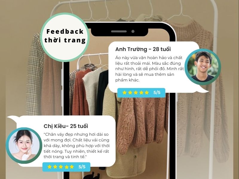 Mẫu Feedback dành cho lĩnh vực thời trang