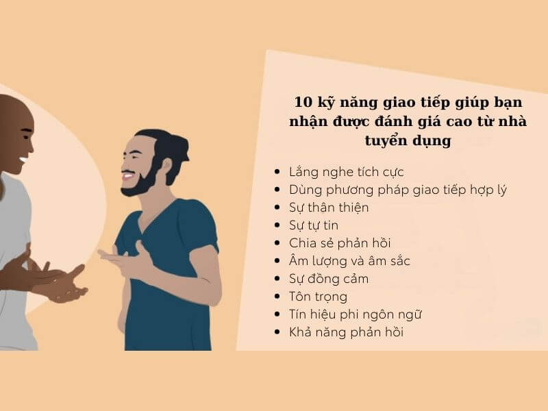 Ví dụ về kỹ năng giao tiếp - kỹ năng giao tiếp giúp bạn nhận được đánh giá cao từ nhà tuyển dụng