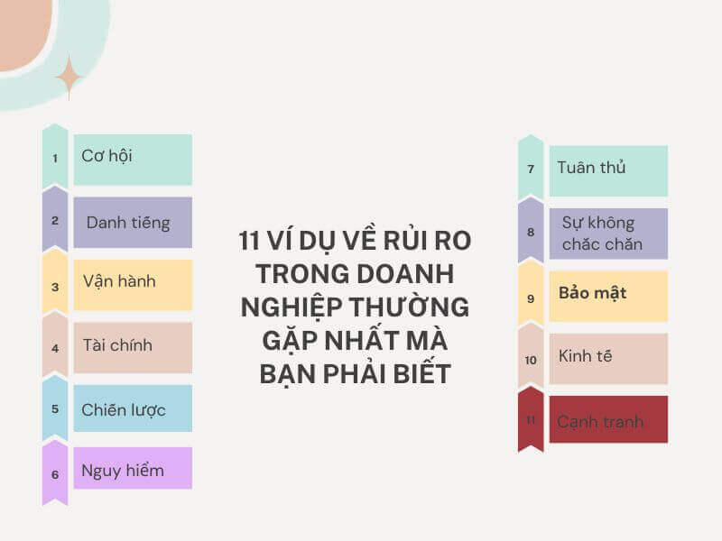 Ví dụ về rủi ro trong doanh nghiệp - Rủi ro trong doanh nghiệp là gì?