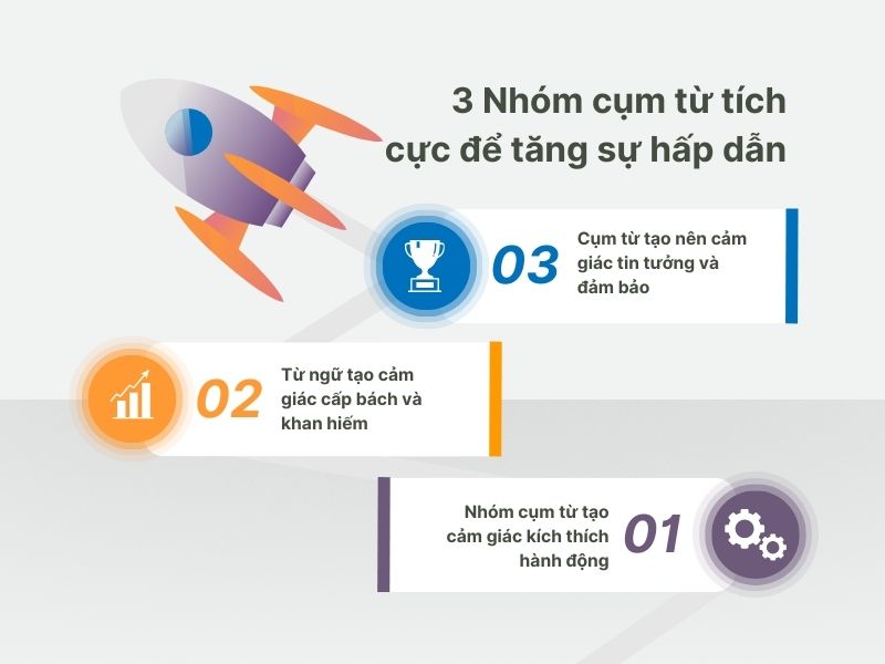 3 Nhóm cụm từ tích cực để tăng sự hấp dẫn