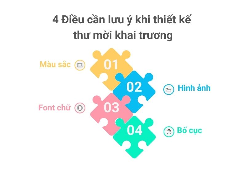 4 Điều cần lưu ý khi thiết kế thư mời khai trương