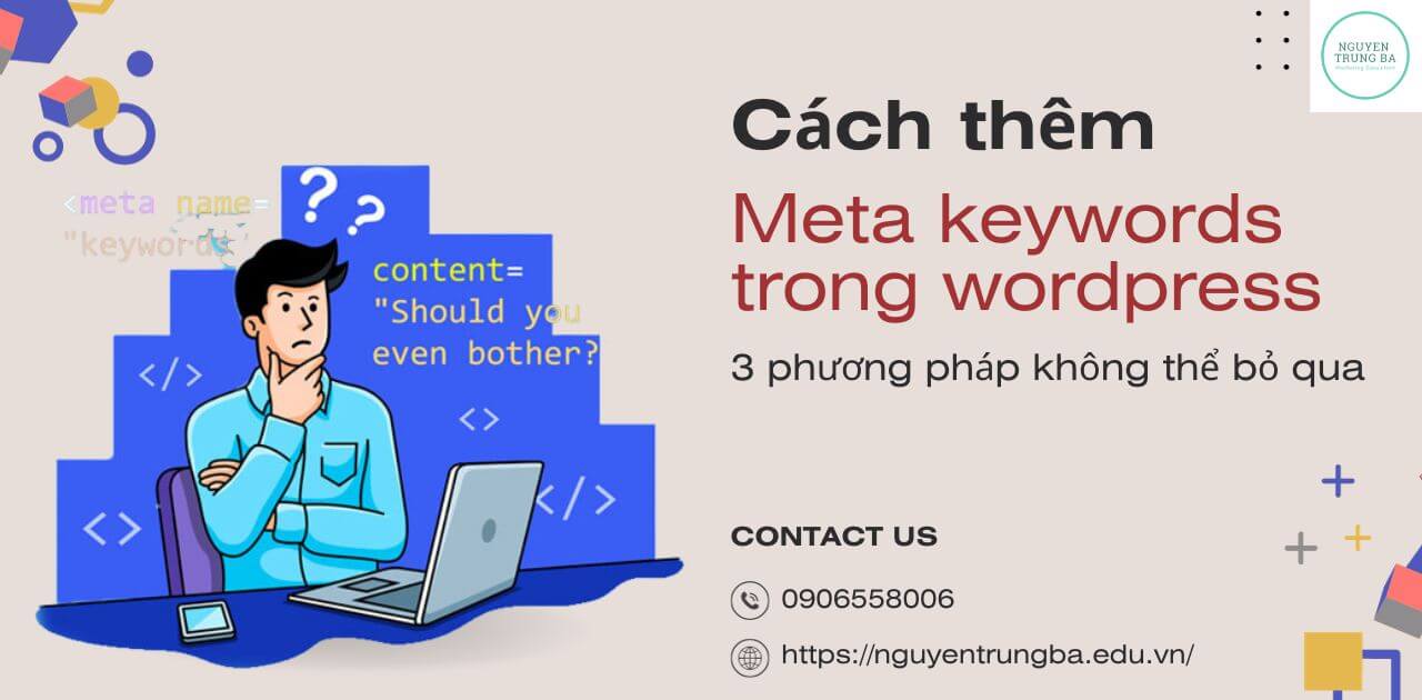 Cách thêm meta keywords trong wordpress