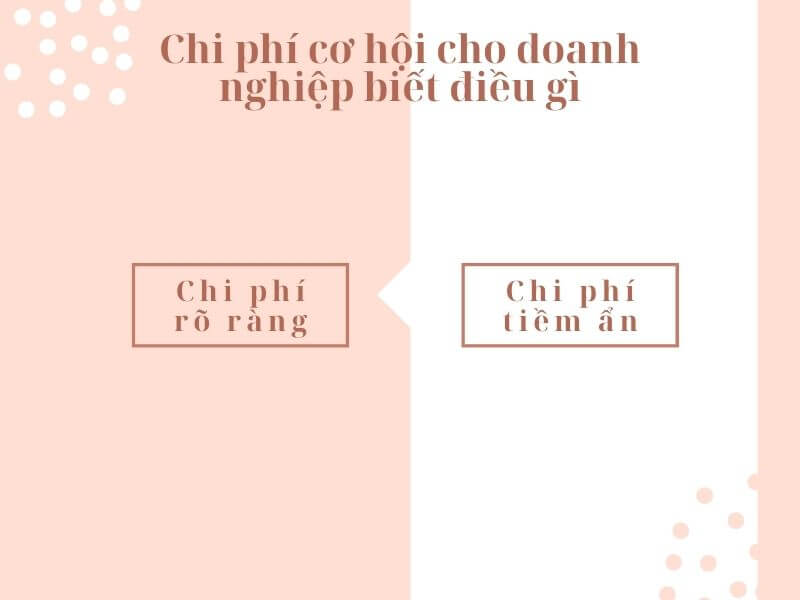 Ví dụ về chi phí cơ hội - Chi phí cơ hội cho doanh nghiệp biết điều gì?