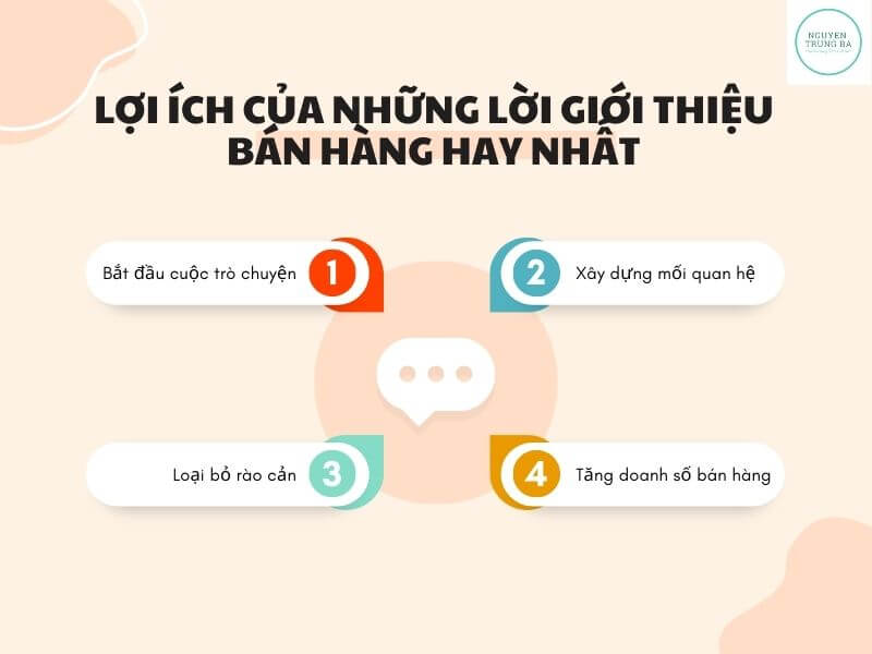 Lợi ích của những lời giới thiệu bán hàng hay nhất