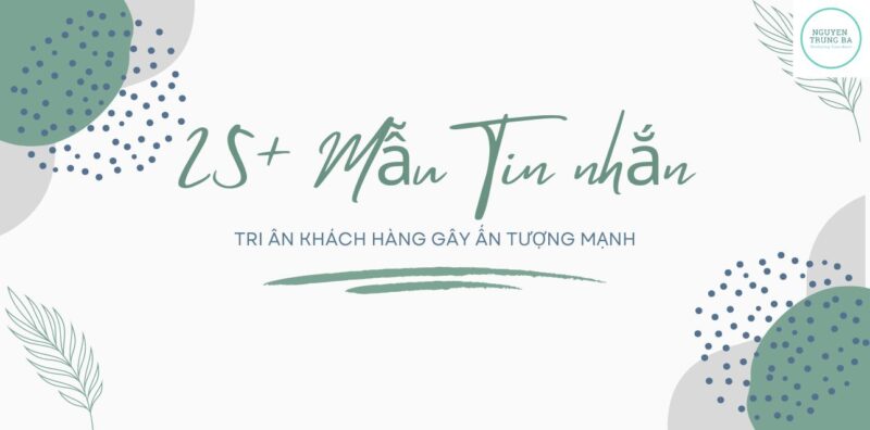 mẫu tin nhắn tri ân khách hàng