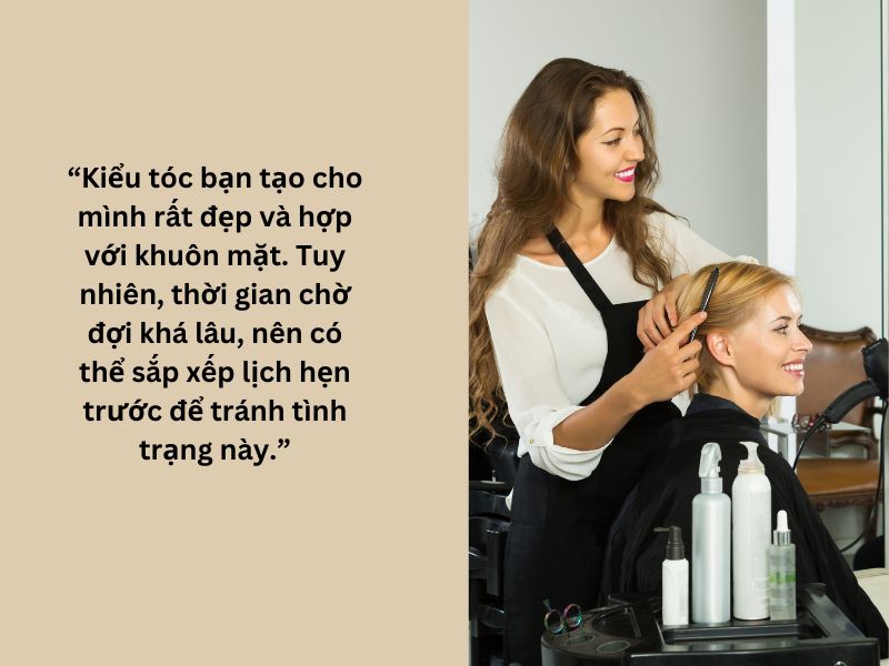 Mẫu Feedback dành cho dịch vụ làm tóc