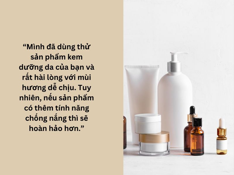 Mẫu Feedback dành cho lĩnh vực mỹ phẩm