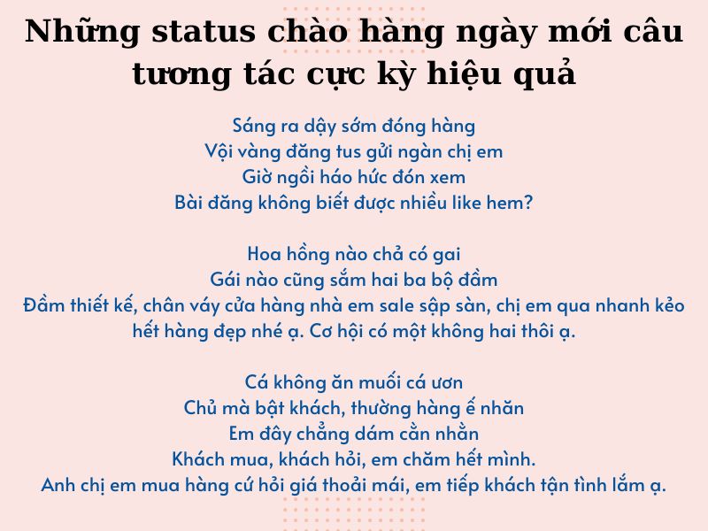 STT chào ngày mới câu like - Những Status chào ngày mới câu tương tác cực kỳ hiệu quả