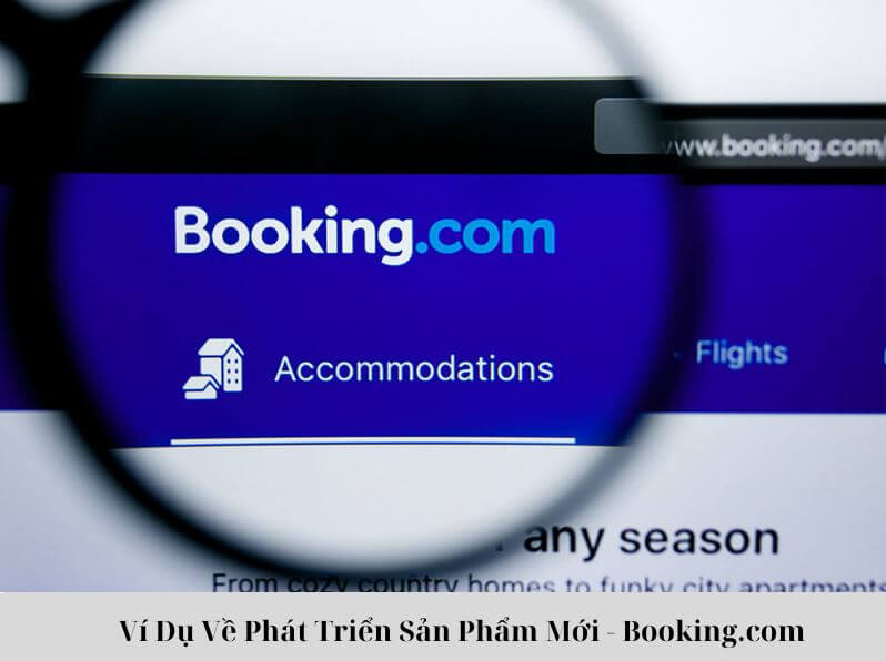 ví dụ về phát triển sản phẩm mới - Booking